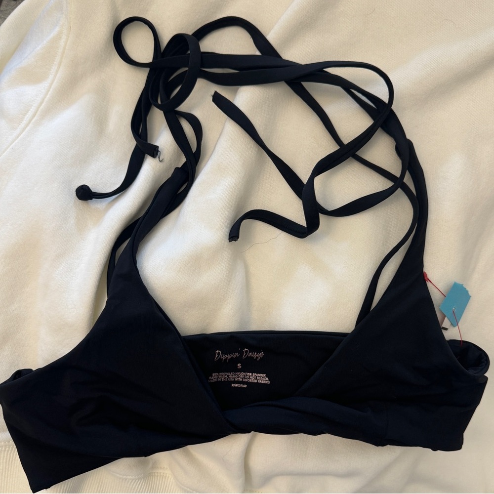 NWT dippin daisys size small bikini top